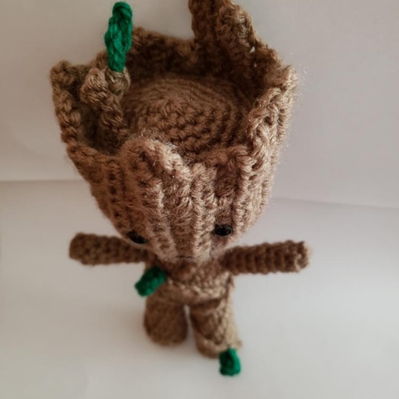Hand Made Groot Inspired Amigurumi - Picture 3 of 4